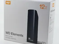 Externe harde schijf wd elements, basic storage 12tb wdbwlg0120hbk - afbeelding 1 van  8