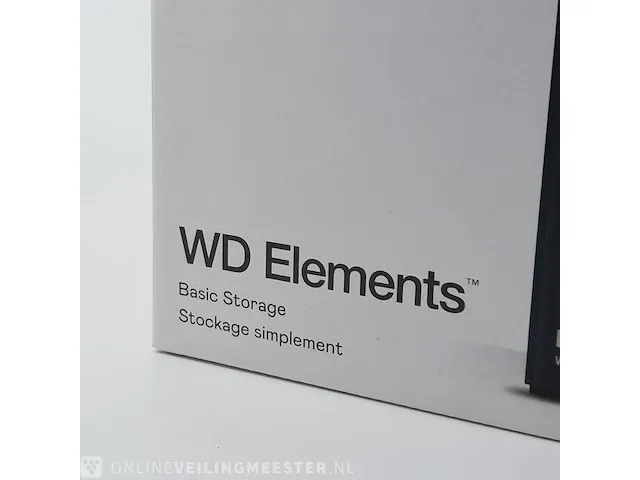 Externe harde schijf wd elements, basic storage 12tb wdbwlg0120hbk - afbeelding 2 van  8