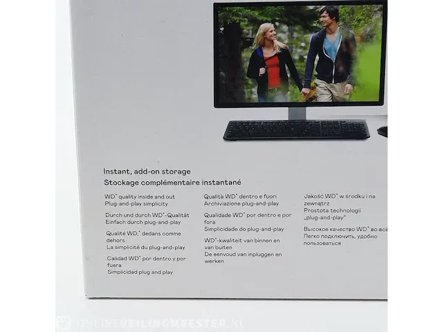 Externe harde schijf wd elements, basic storage 12tb wdbwlg0120hbk - afbeelding 7 van  8