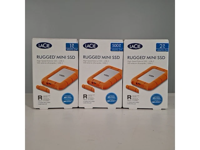 Externe ssd, lacie, rugged mini ssd - afbeelding 1 van  6