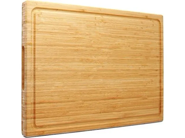 Extra grote xxxl bamboe snijplank 61x40 cm - afbeelding 1 van  4