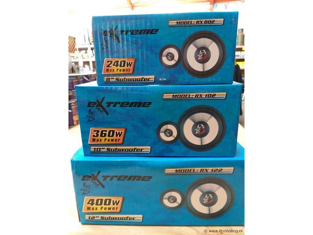 Extreme subwoofers 3 x - afbeelding 1 van  3