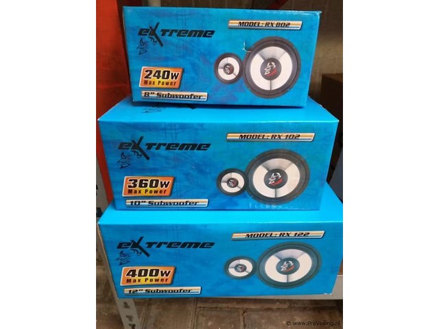 Extreme subwoofers 3 x - afbeelding 1 van  4