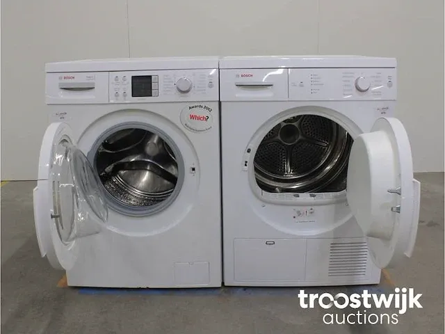 Exxcel 8 varioperfect activewater wasmachine & bosch maxx 7 droger - afbeelding 2 van  8