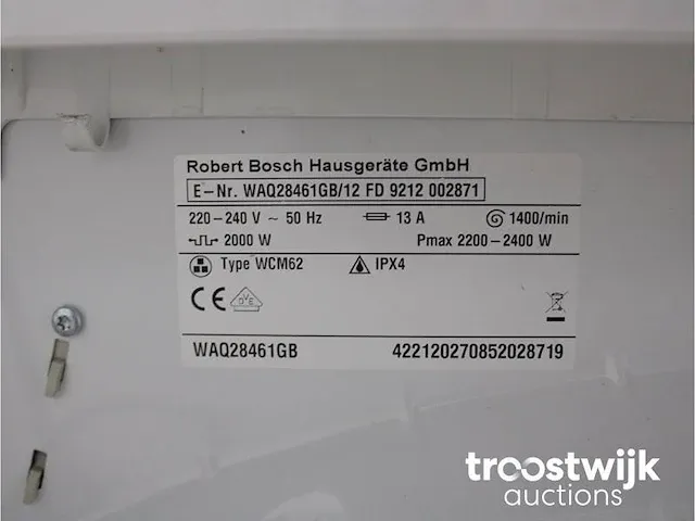 Exxcel 8 varioperfect activewater wasmachine & bosch maxx 7 droger - afbeelding 5 van  8