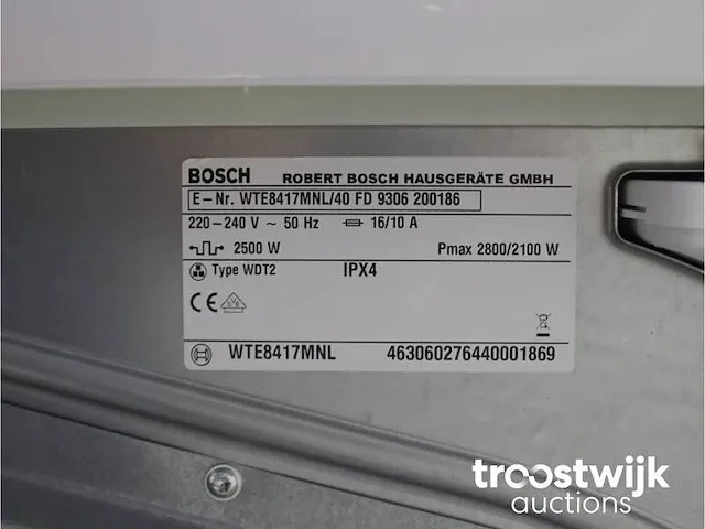 Exxcel 8 varioperfect activewater wasmachine & bosch maxx 7 droger - afbeelding 8 van  8
