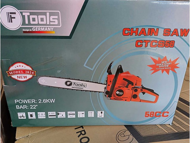 F tools - 2025 - 58cc - kettingzaag - afbeelding 3 van  11