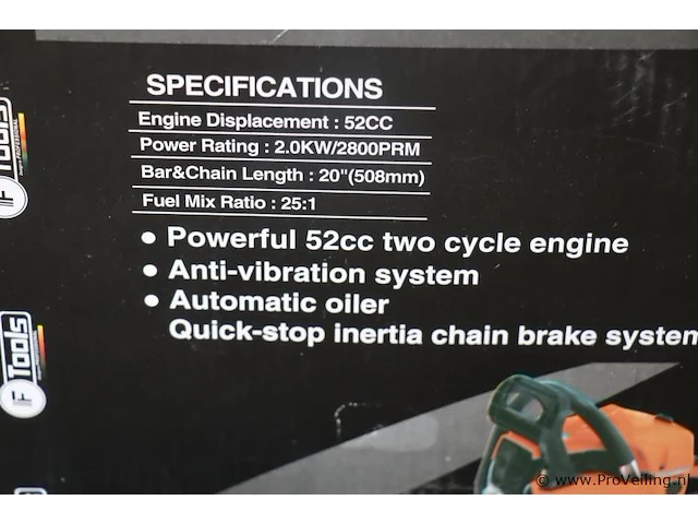 F-tools kettingzaag 20" - afbeelding 4 van  5