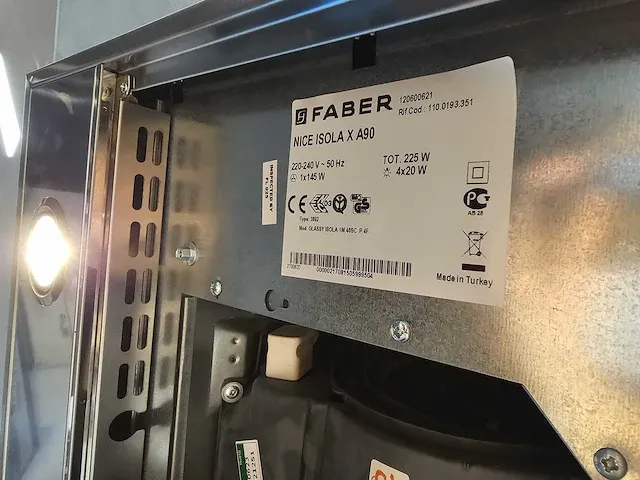 Faber - nice isola x a90 - afzuigkap (c) - afbeelding 2 van  2