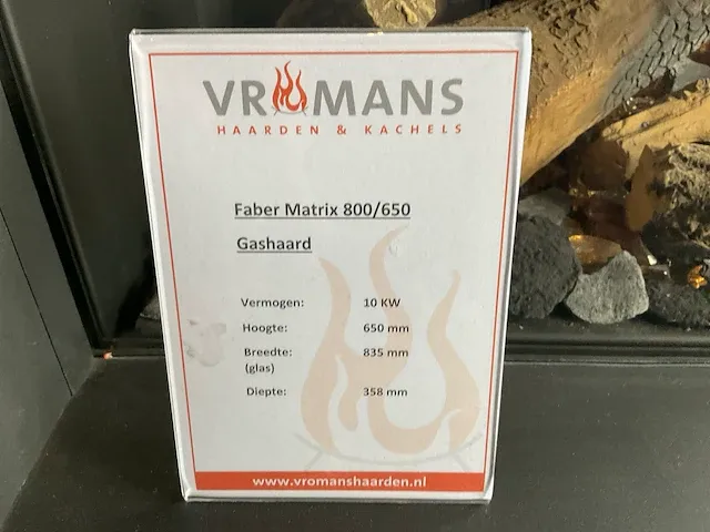 Faber 800/650 sfeer gashaard - afbeelding 4 van  4