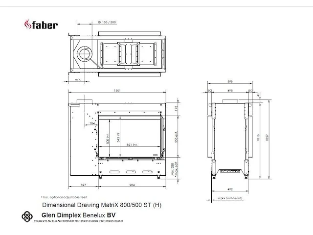 Faber matrix 800/500 st hpl - afbeelding 3 van  3