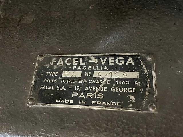 Facel vega - facelia coupe - oldtimer - 1960 - afbeelding 27 van  34