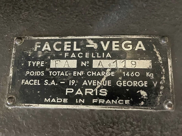 Facel vega - facelia coupe - oldtimer - 1960 - afbeelding 28 van  34