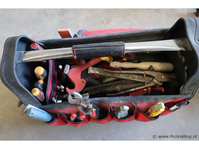 Facom gereedschapstas incl. handgereedschap & soldeerbrander met slang - afbeelding 5 van  9