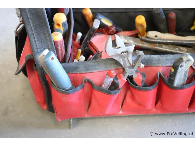 Facom gereedschapstas incl. handgereedschap & soldeerbrander met slang - afbeelding 7 van  9