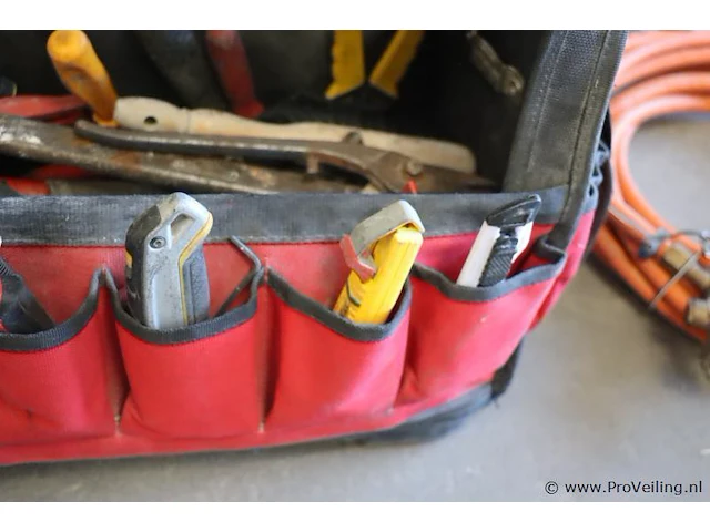 Facom gereedschapstas incl. handgereedschap & soldeerbrander met slang - afbeelding 8 van  9