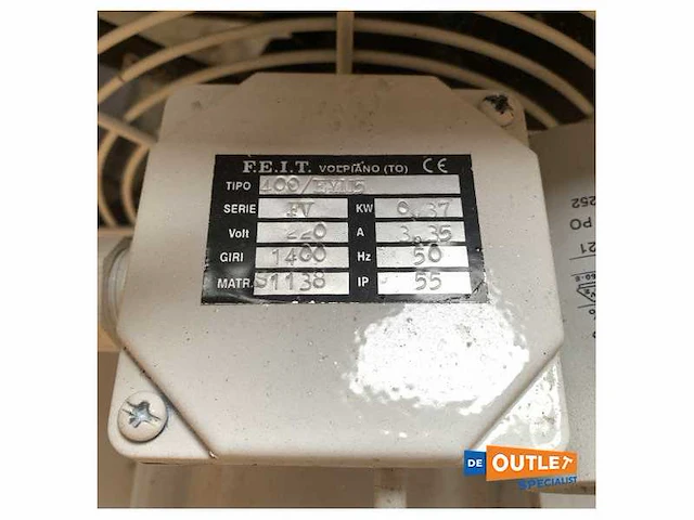 Fact fv400 1400giri engine room ventilator 230v - 50 hz - afbeelding 2 van  2