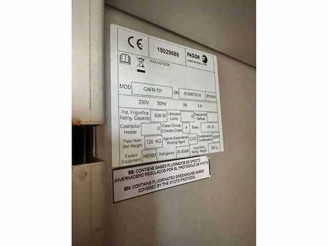 Fagor - cafn-701 - vriezer - afbeelding 4 van  6