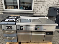 Fagor ongebruikt - gasfornuis + bakplaat + koelwerkbank - bakkooklijn - afbeelding 3 van  10