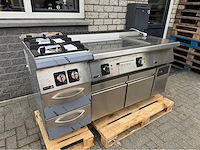 Fagor ongebruikt - gasfornuis + bakplaat + koelwerkbank - bakkooklijn - afbeelding 4 van  10
