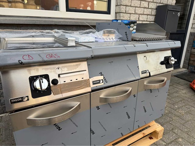Fagor ongebruikt - grill + bakplaat - bakkooklijn - afbeelding 5 van  10
