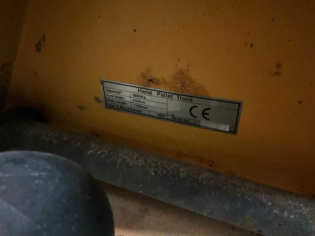 Falconlift hand hydraulische palletwagen - afbeelding 5 van  5
