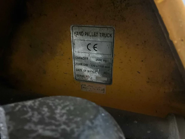 Falconlift hand hydraulische palletwagen - afbeelding 5 van  5
