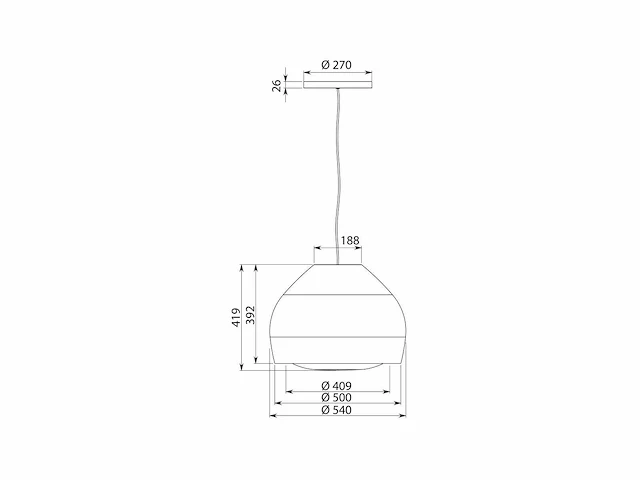 Falmec pendant lamp - afbeelding 3 van  7