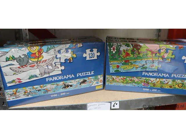 Fame puzzles panorama puzzels - 6 stuks - afbeelding 1 van  5