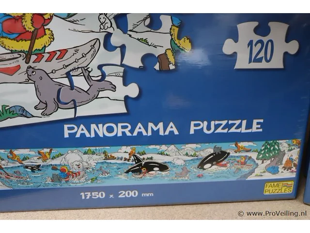 Fame puzzles panorama puzzels - 6 stuks - afbeelding 5 van  5