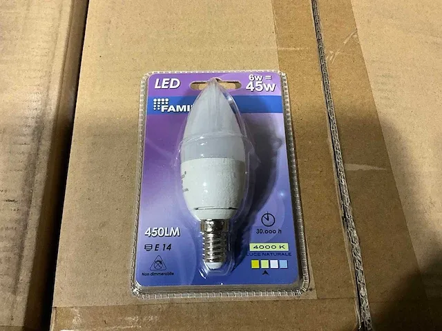 Family led - fl-c3764a - 4000k 450lu e14 led lamp (288x) - afbeelding 1 van  2