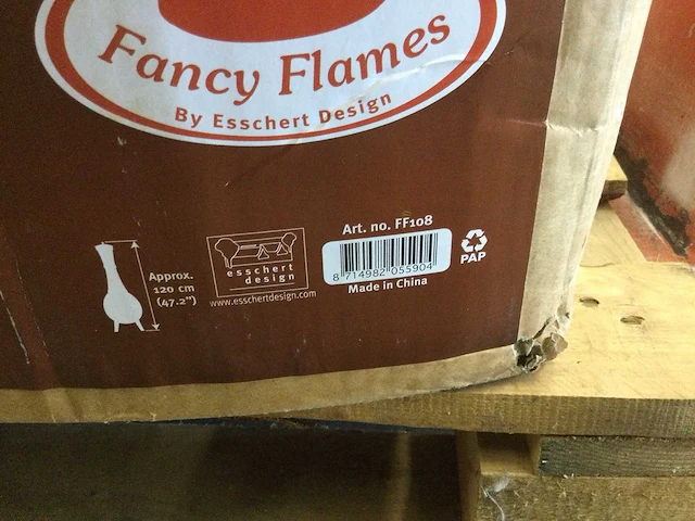 Fancy flames - ff108 - terraskachel met deur - afbeelding 3 van  3