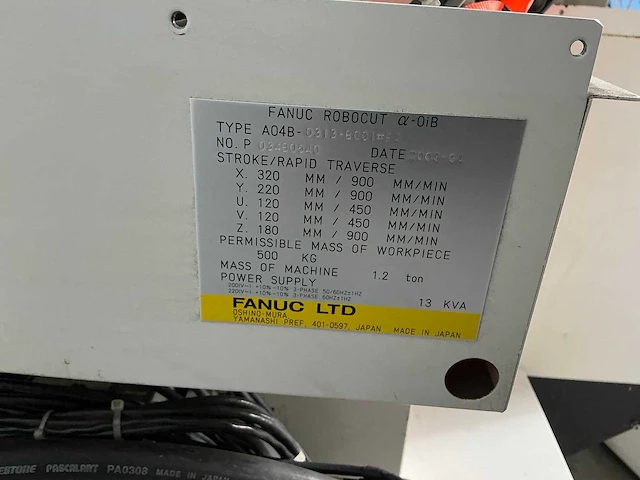 Fanuc - 2003 - robocut a-0ib - draadvonk- en erodeermachine - afbeelding 10 van  21