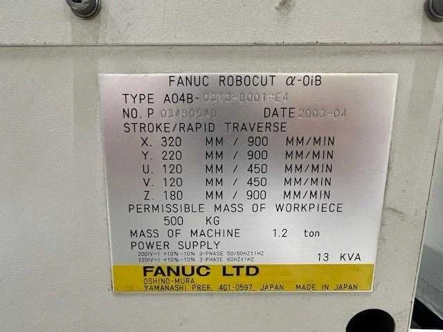 Fanuc - 2003 - robocut a-0ib - draadvonk- en erodeermachine - afbeelding 19 van  21