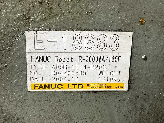 Fanuc - robot r-2000ia 165f - 2004 fanuc robot r-2000ia 165f robot arm - afbeelding 16 van  24