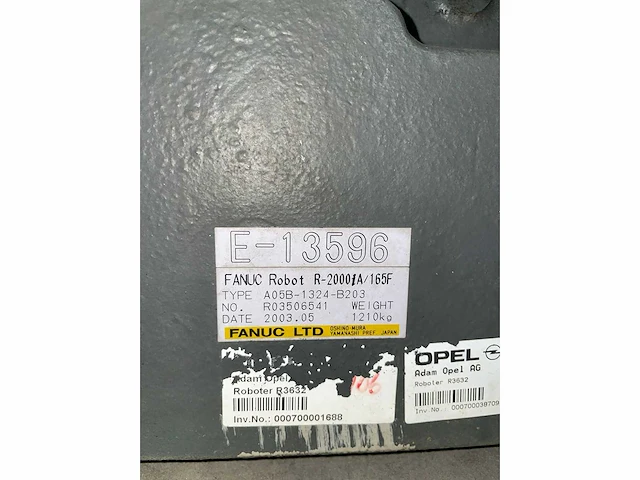 Fanuc r-2000ia 165f lasrobot & r-j3ib schakelkast. - afbeelding 6 van  6