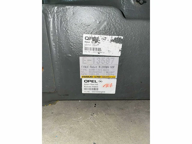 Fanuc r-2000ia 165f lasrobot & r-j3ib schakelkast. - afbeelding 6 van  6