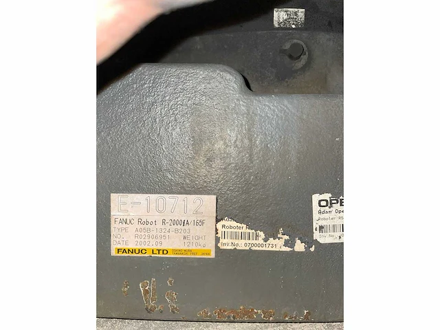 Fanuc r-2000ia 165f lasrobot & r-j3ib schakelkast. - afbeelding 7 van  7