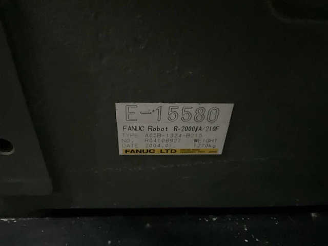 Fanuc r-2000ia 210f handling robot & r-j3ib schakelkast - afbeelding 3 van  6