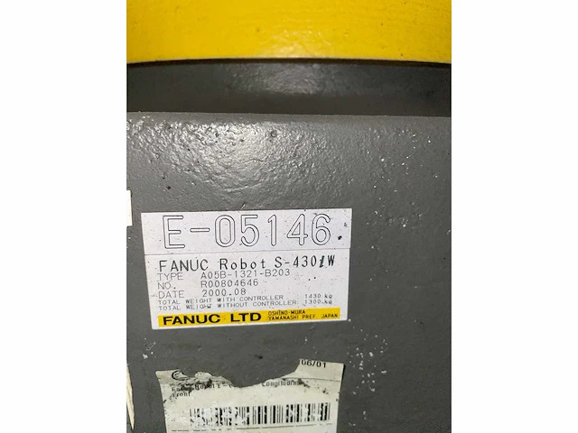 Fanuc s-430i w handling robot & r-j3 schakelkast - afbeelding 6 van  6