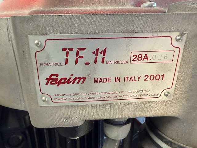Fapim - tf-11 - boormachines - afbeelding 3 van  4