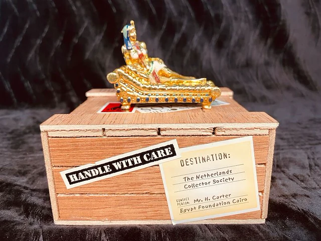 Farao egyptisch kunstgouden beeld - afbeelding 1 van  5
