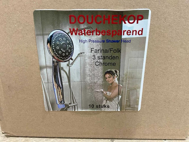 Farina/folk 3 standen douche kop (90x) - afbeelding 7 van  7