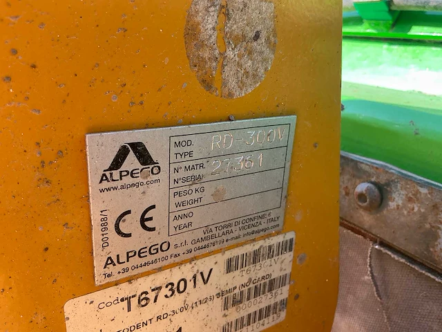 Farmtec totar300 spitmachine - afbeelding 14 van  21