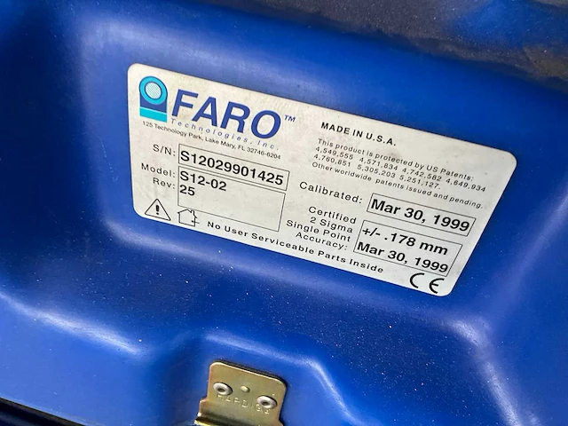 Faro arm s12-02 mobiele precisie meetarm - afbeelding 6 van  14