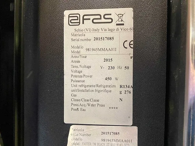 Fas - faster - combi-automaat - vending machine - afbeelding 13 van  16