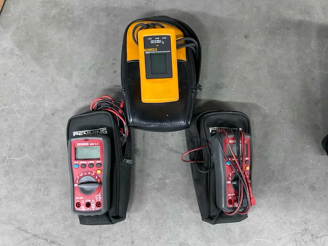 Fase rotatiemeter & multimeters (3x) - afbeelding 1 van  4
