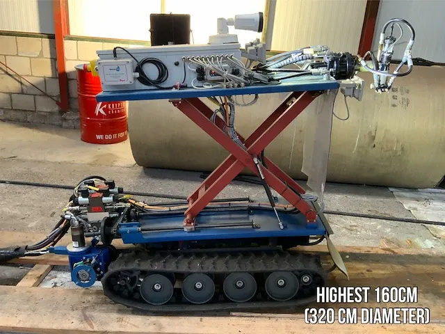 Fast-fix robot internal large diameter pipe coating machine. no-dig system. - afbeelding 13 van  98