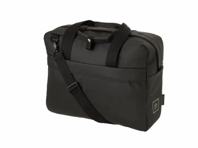 Fastrider jaxx ii enkele fietstas/laptoptas trend click'ngo zwart 14l - afbeelding 1 van  3