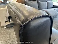 Fauteuil antraciet metalen onderstel zwart - afbeelding 4 van  5